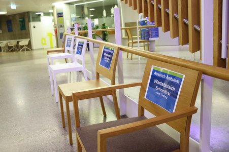 Wartebereich Schnelltest Wartebereich Schnelltest