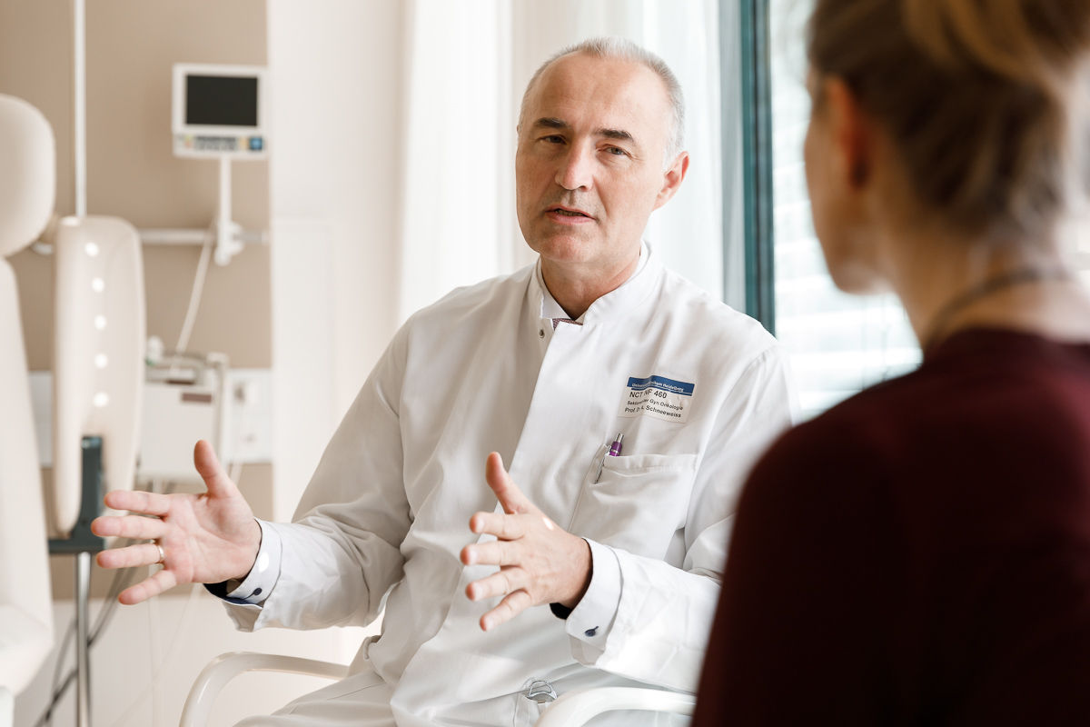Conversation between physician and patient